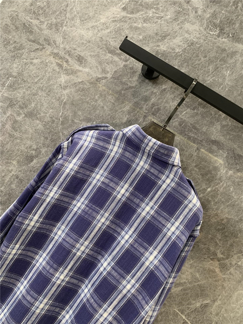 Ce1i*e single breasted check shirt replica clothing sites