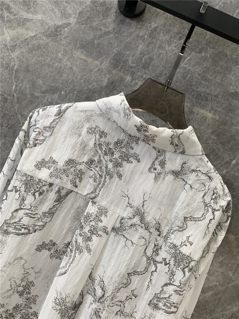 D10r jouy ink print long sleeve shirt replica d&g clothing