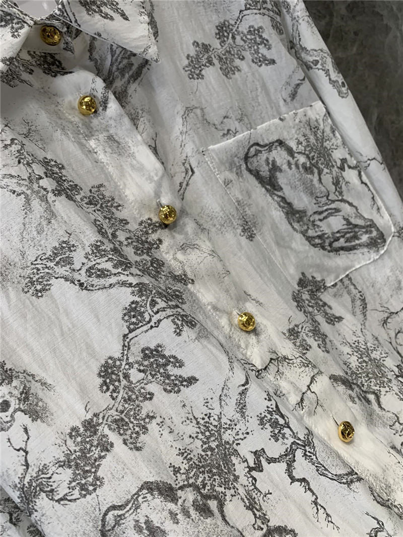 D10r jouy ink print long sleeve shirt replica d&g clothing