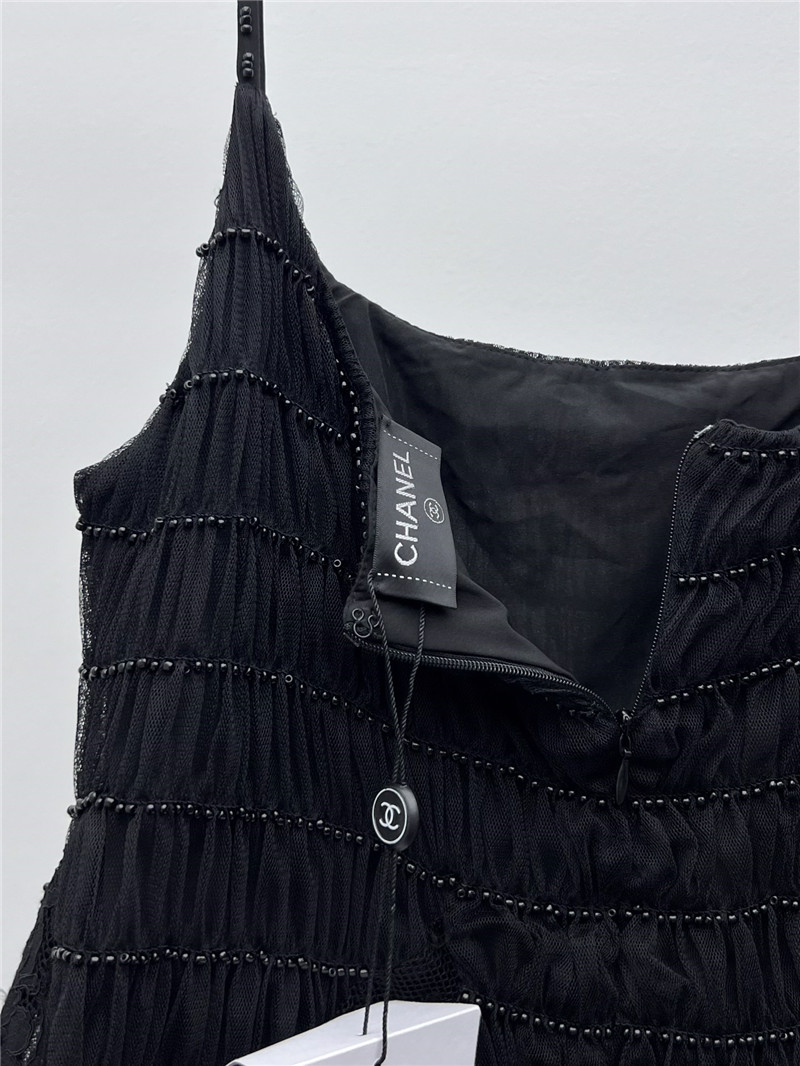 Ch**el heavy beaded little black dress replica d&g clothing