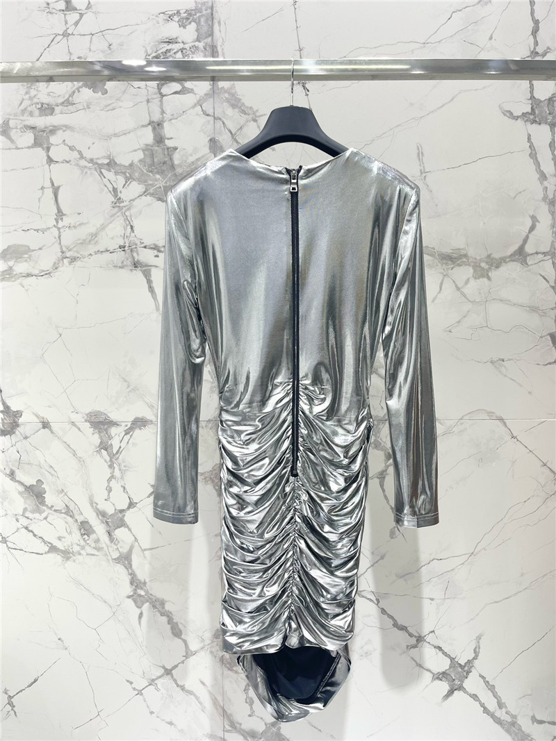 Balmain pleated dress cheap replica designer clothes