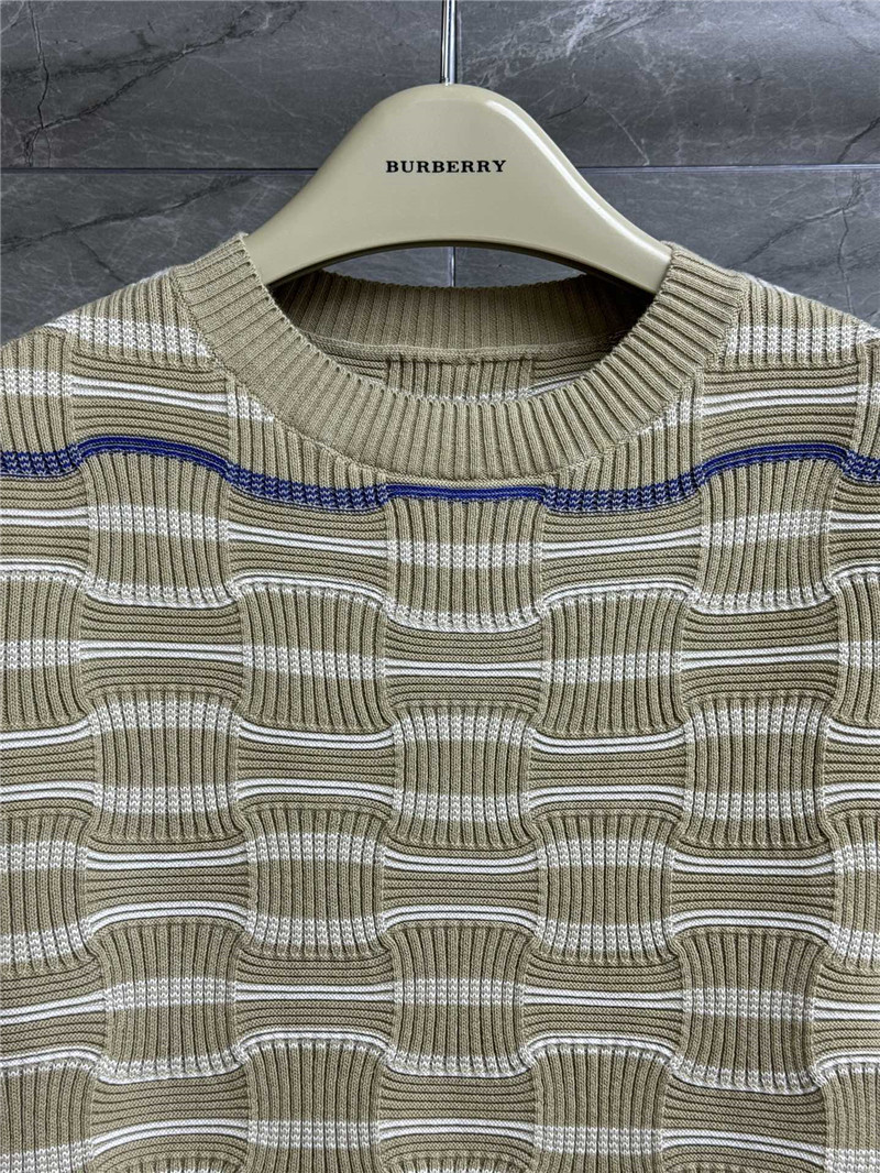 Bv*b*rry striped knit short sleeve replica clothing sites