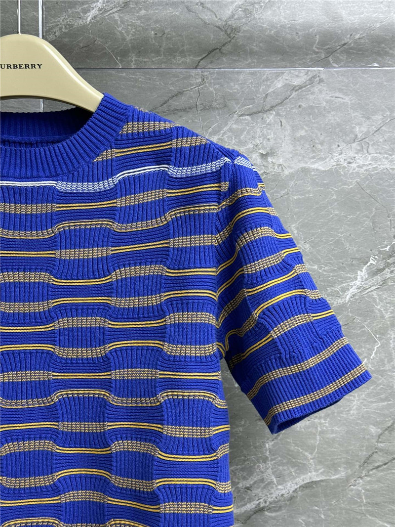 Bv*b*rry striped knit short sleeve replica clothing sites