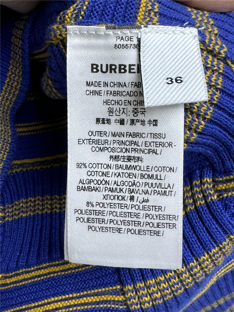 Bv*b*rry striped knit short sleeve replica clothing sites