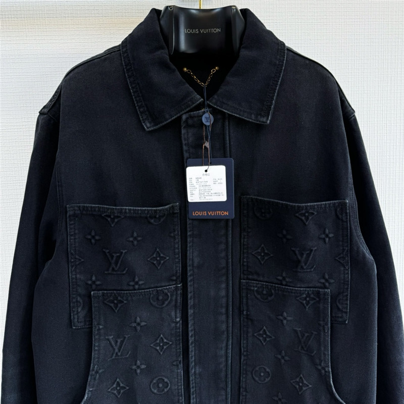 l0vis Vvtt0n lv embossed denim jacket replica clothes