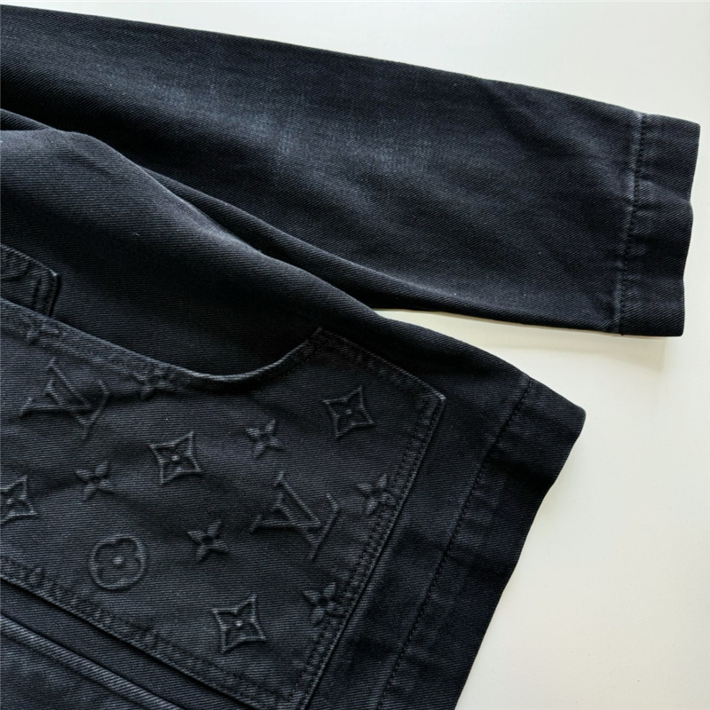 l0vis Vvtt0n lv embossed denim jacket replica clothes