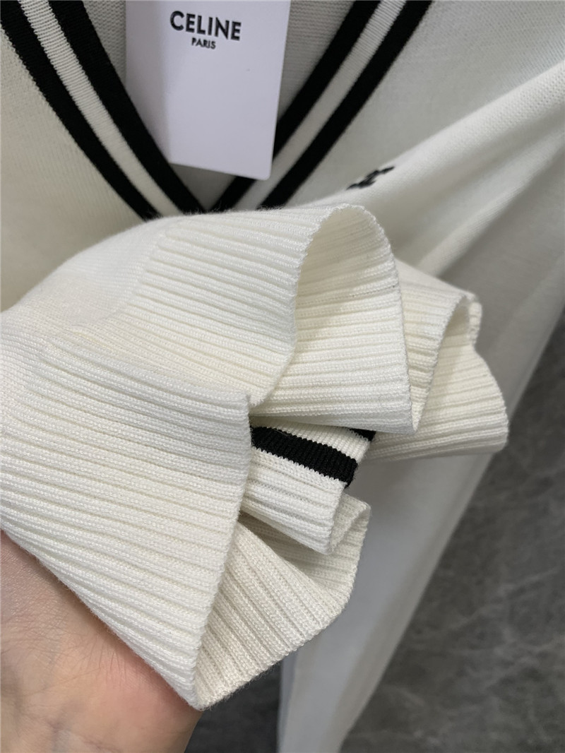 Ce1i*e logo single breasted knitted cardigan replicas clothes