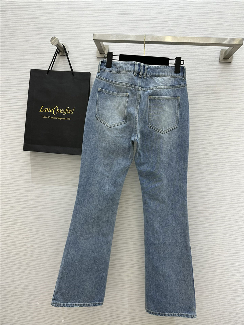 Balmain frayed hem ripped jeans replica clothes