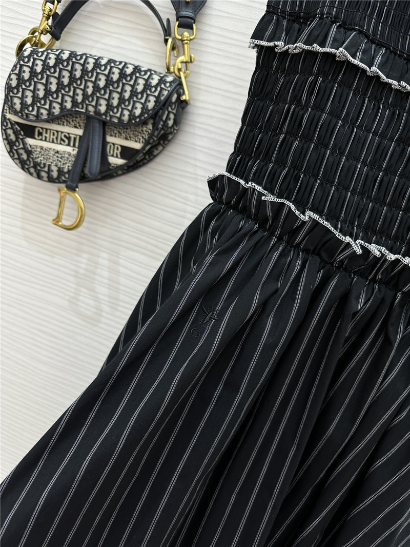 D10r striped suspender dress replicas clothes