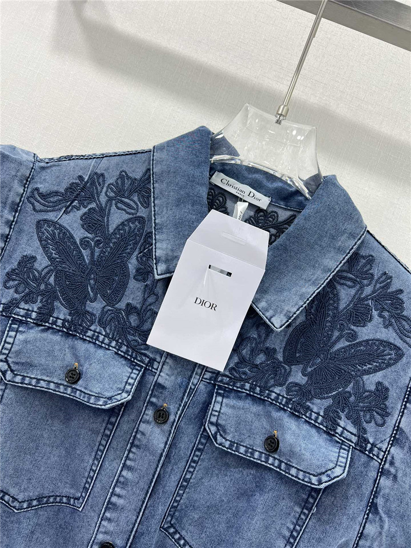 D10r denim pleated long skirt replica designer clothes