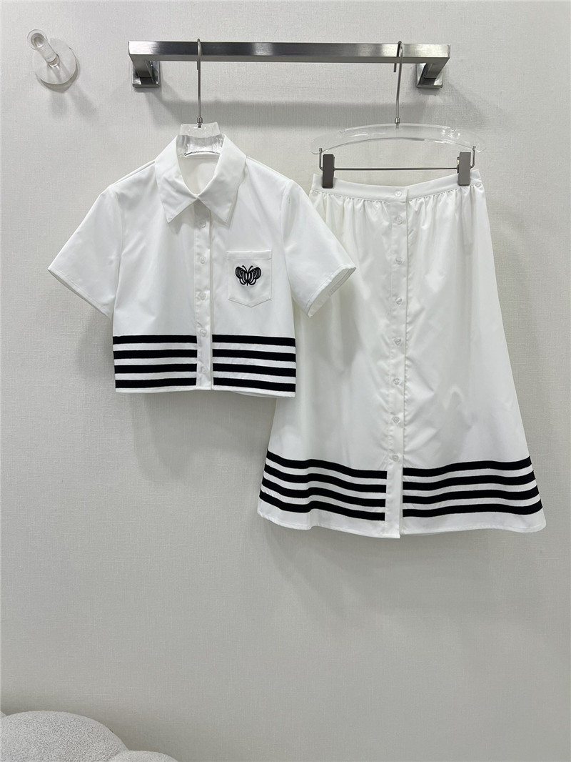 D10r black and white contrast webbing suit replica clothing