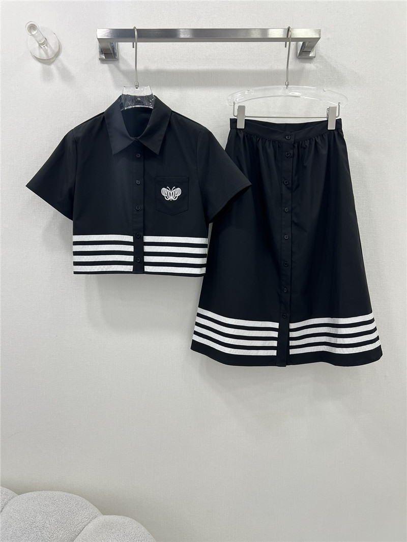 D10r black and white contrast webbing suit replica clothing