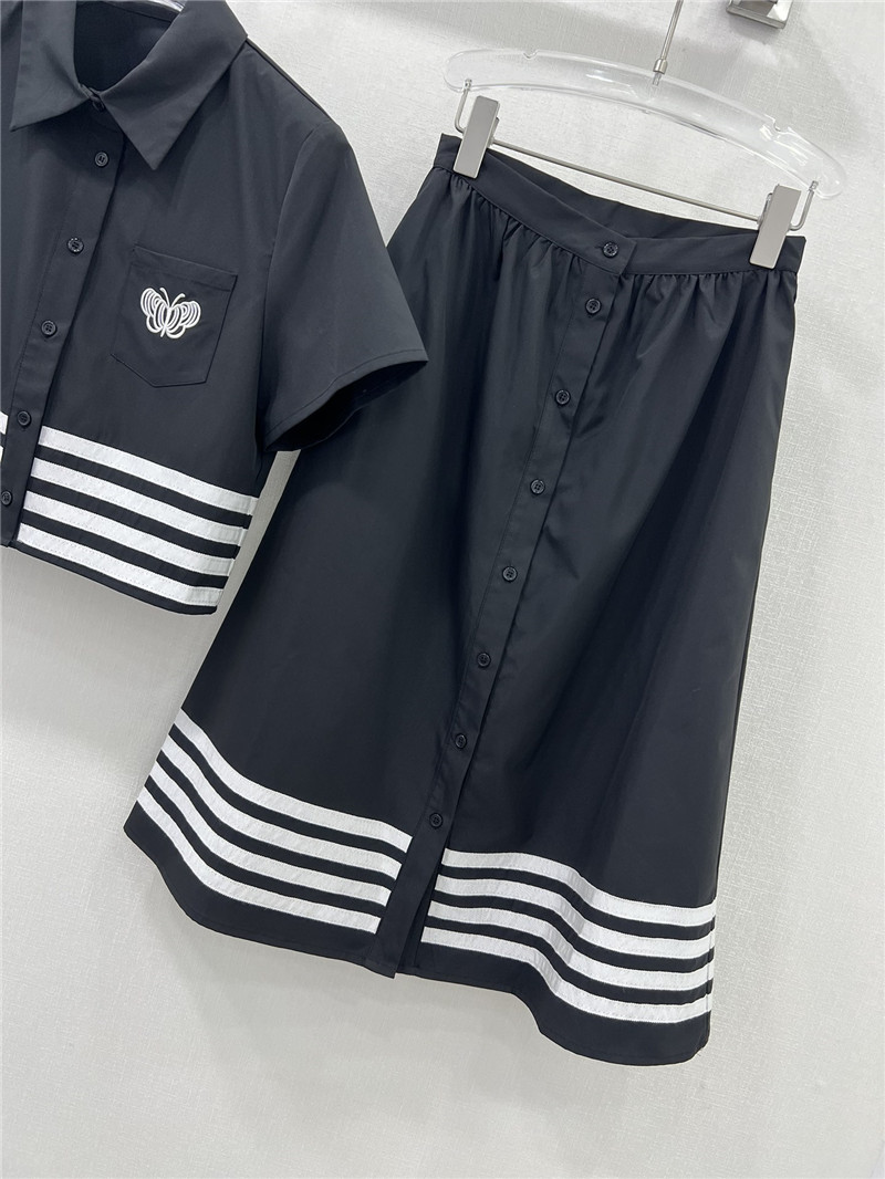 D10r black and white contrast webbing suit replica clothing