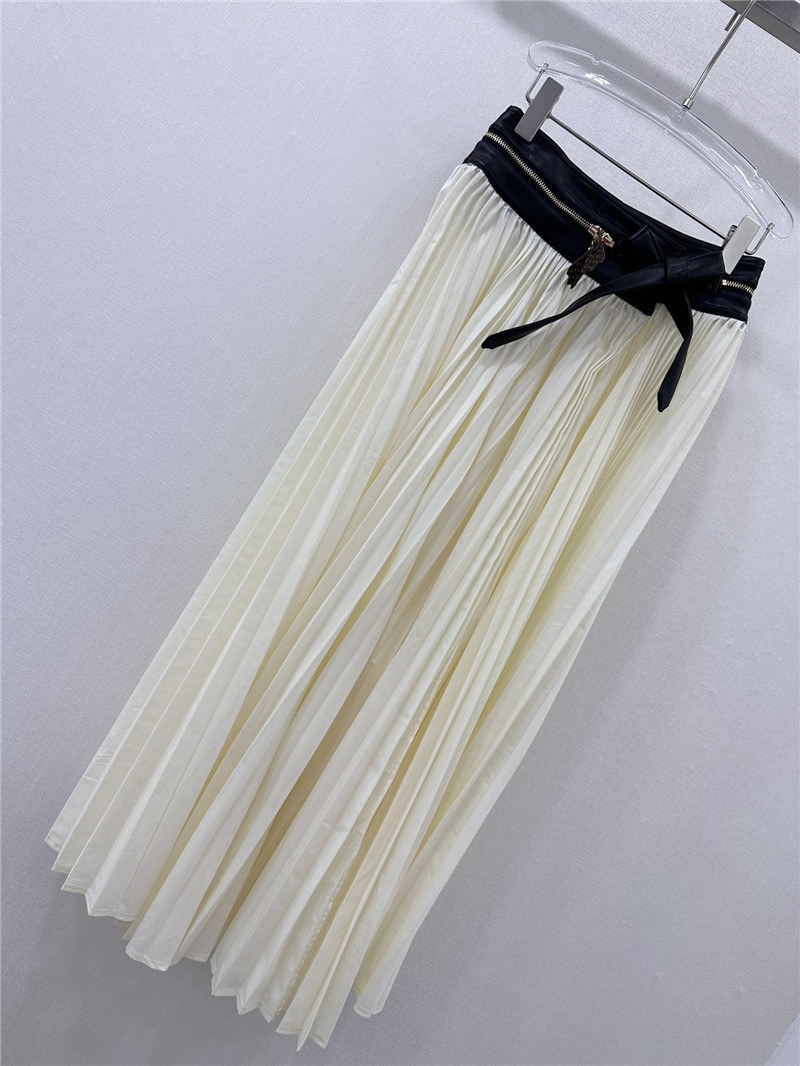 l0vis Vvtt0n lv patchwork leather long skirt replica clothing sites