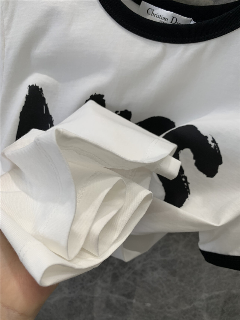 D10r letter logo print short sleeve t replicas clothes