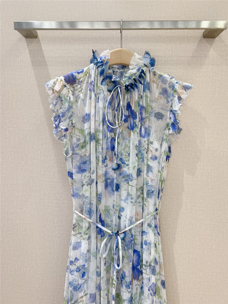 zimm ruffle sleeveless dress replica d&g clothing