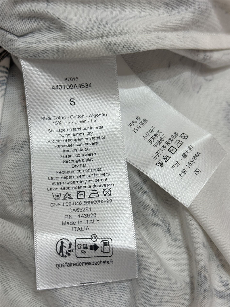 D10r floral print slim fit short-sleeved t-shirt