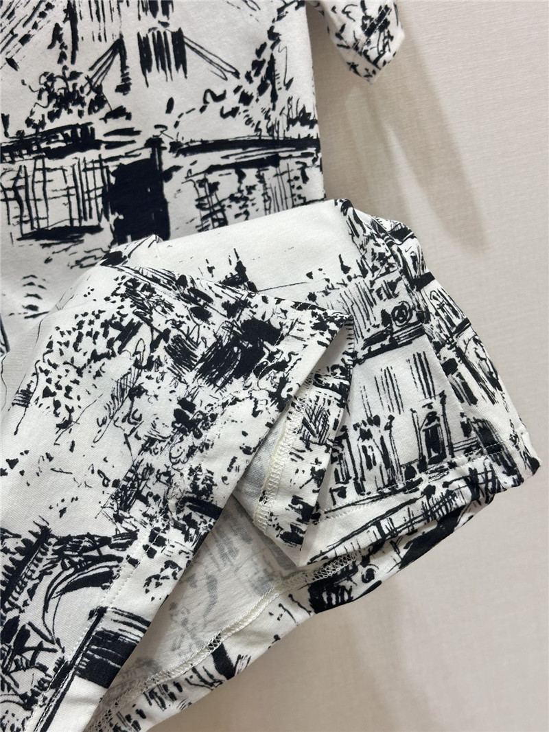 D10r paris map series short-sleeved replica clothes