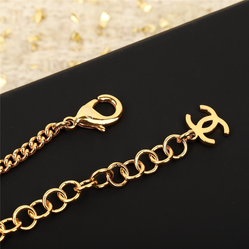 ch**el D1am0nd pearl choker necklace