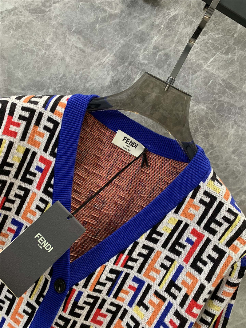 F**di knitted v-neck cardigan replicas clothes