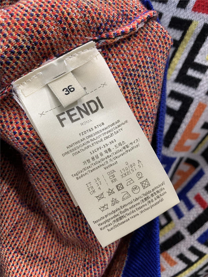 F**di letter knitted round neck cardigan replica clothes