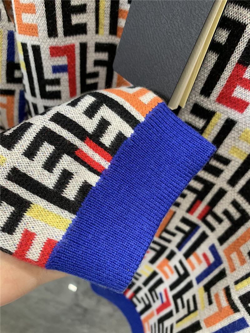 F**di letter knitted long sleeve sweater replica d&g clothing