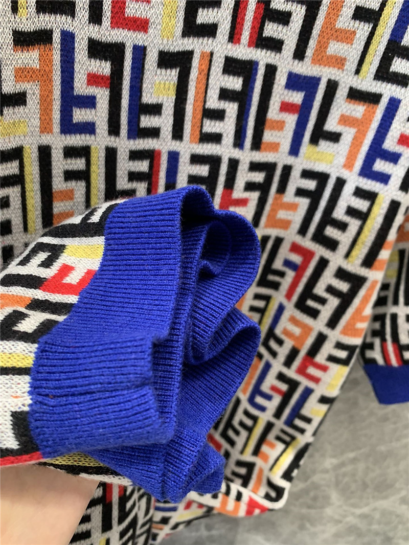 F**di letter knitted short-sleeved dress replica clothing sites