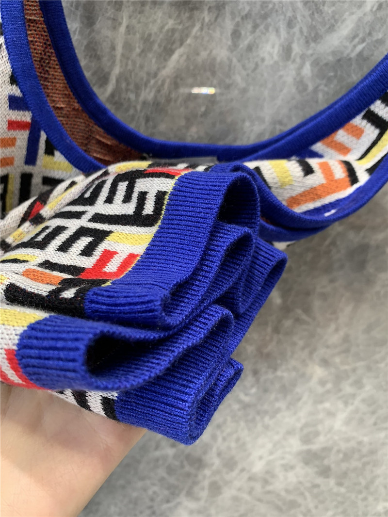 F**di letter knitted vest replica designer clothes