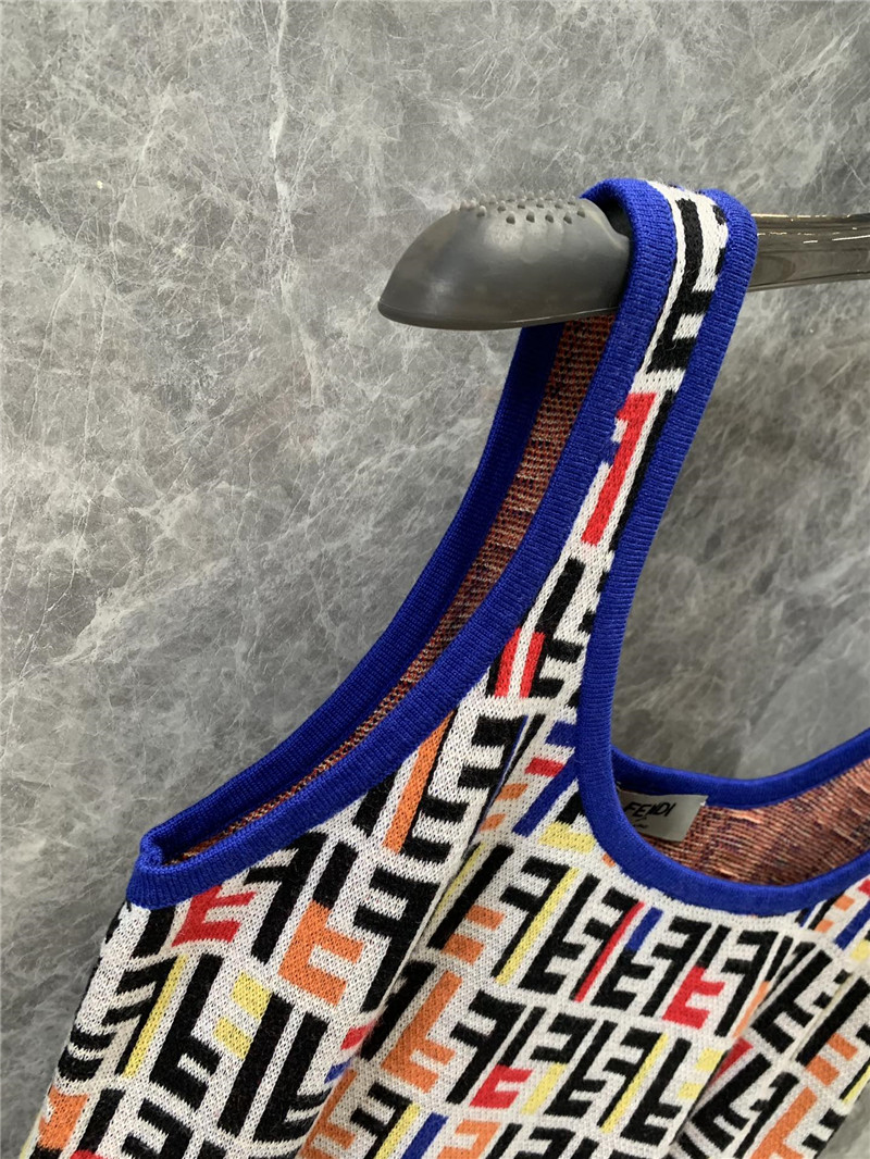 F**di letter knitted vest replica designer clothes