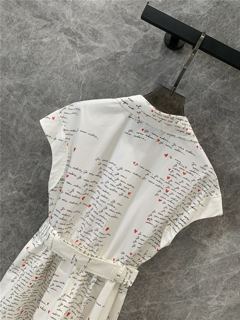 D10r english print waist dress replica clothing sites