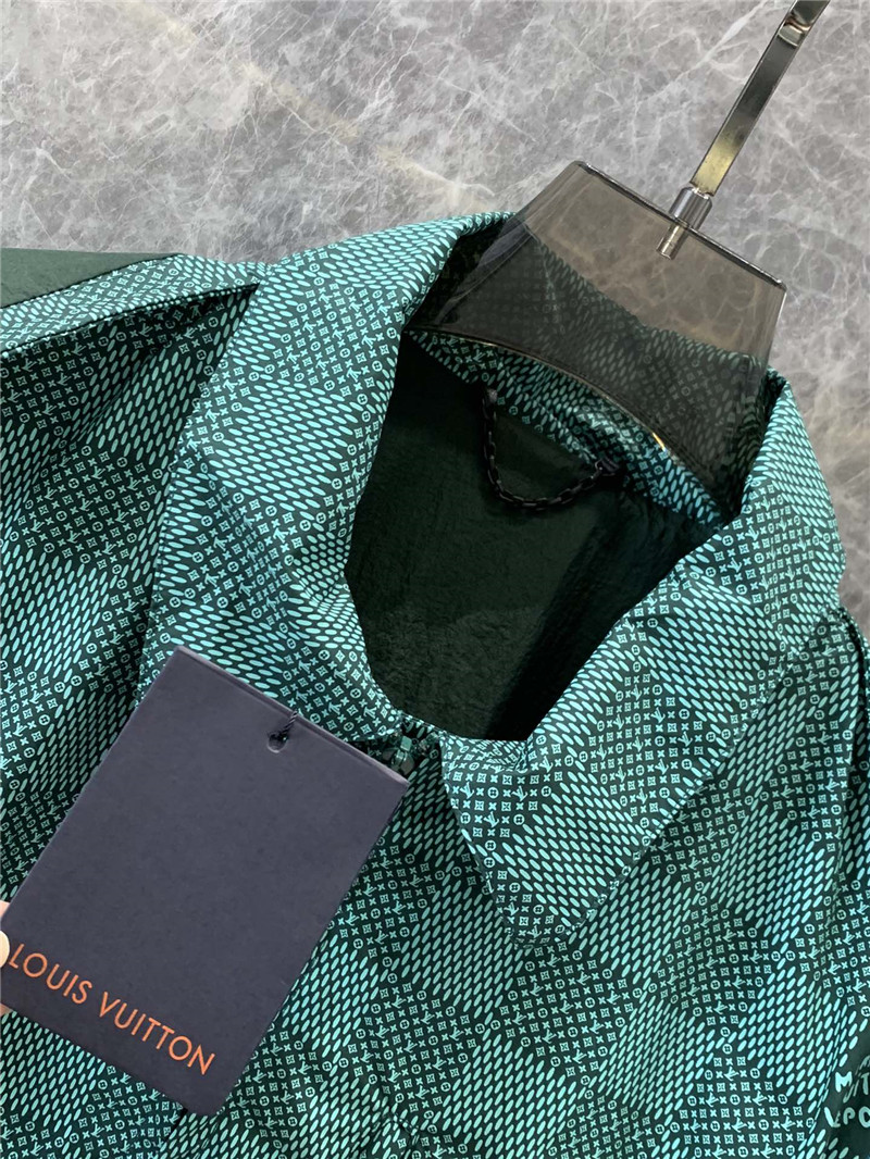 l0vis Vvtt0n lv jacquard hooded windbreaker jacket replicas clothes