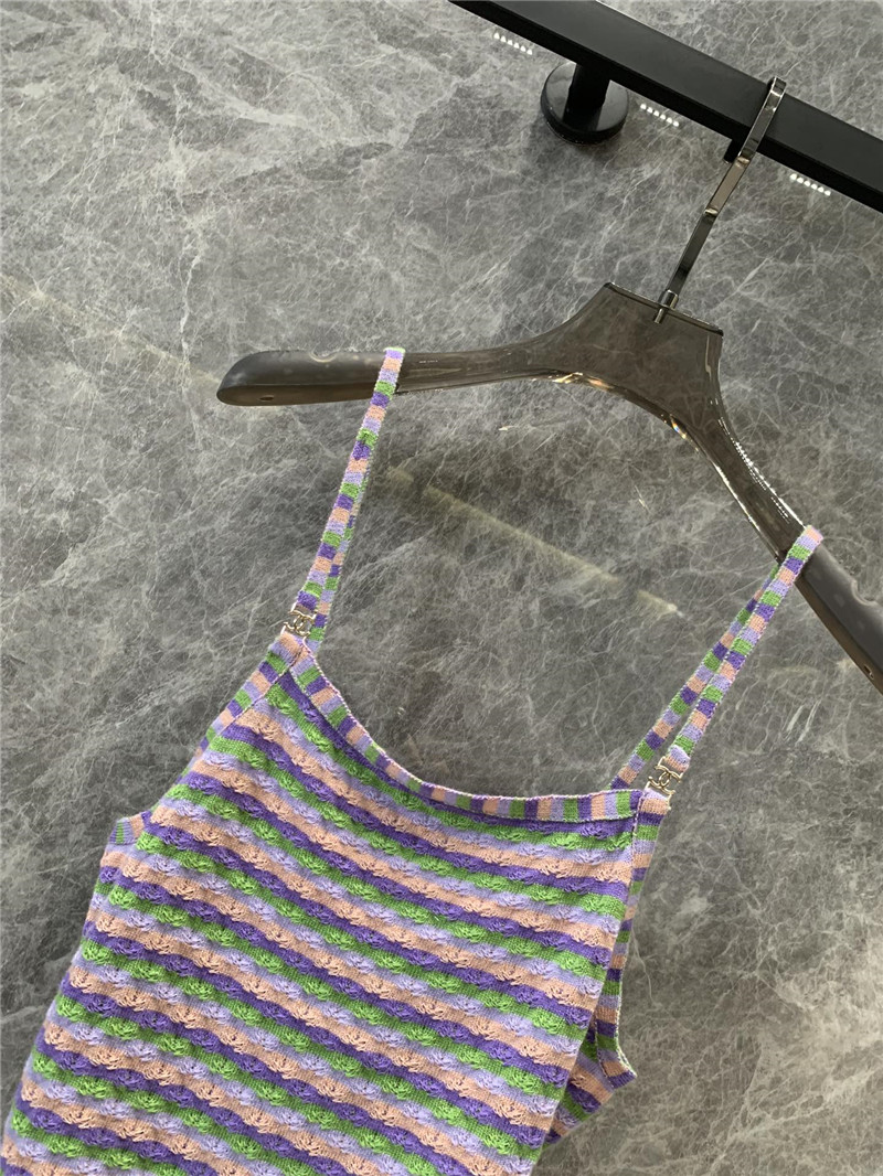 ch**el dopamine D1am0nd button knitted small vest replica clothes