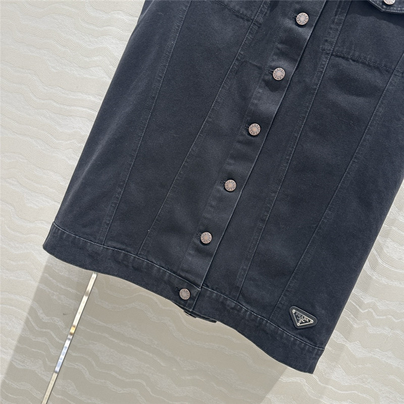 Pra*a functional long vest replica designer clothing websites