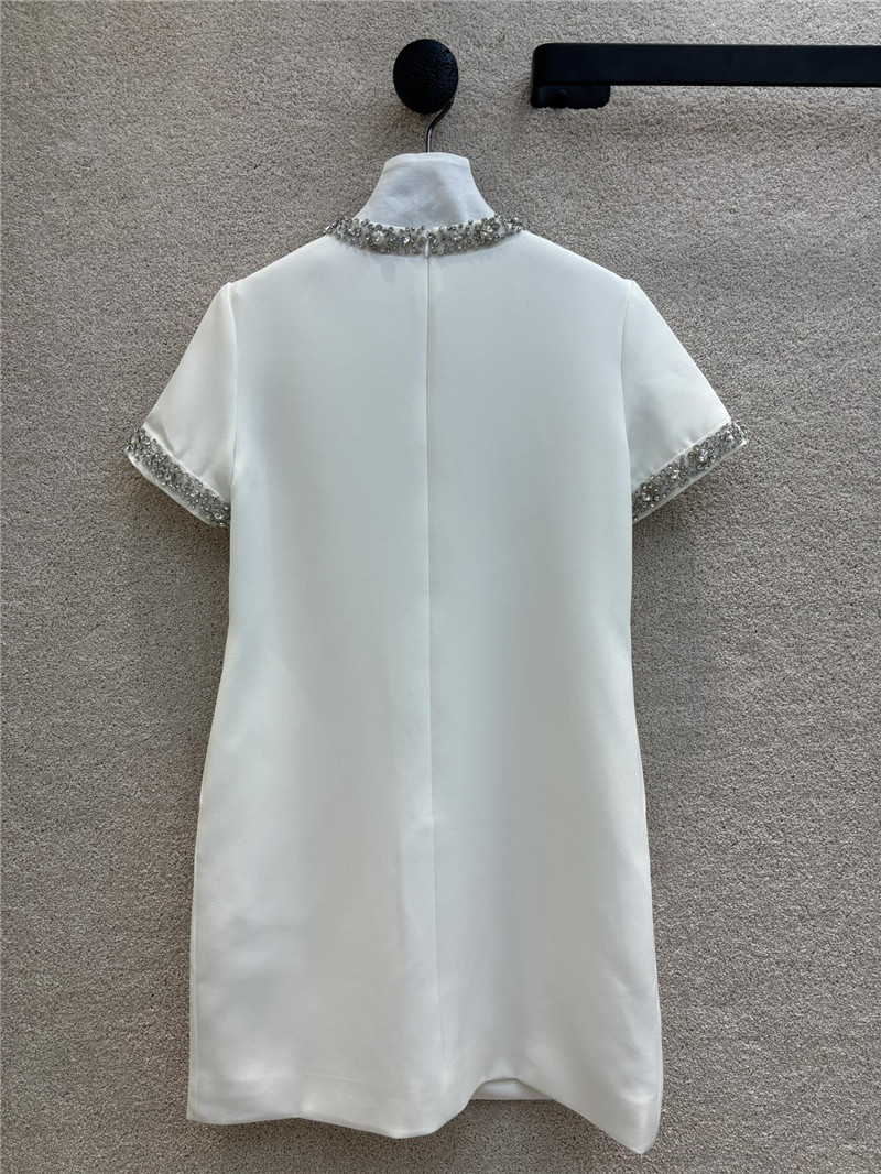 Va1e*ntin0 bow french short sleeve dress replica clothing