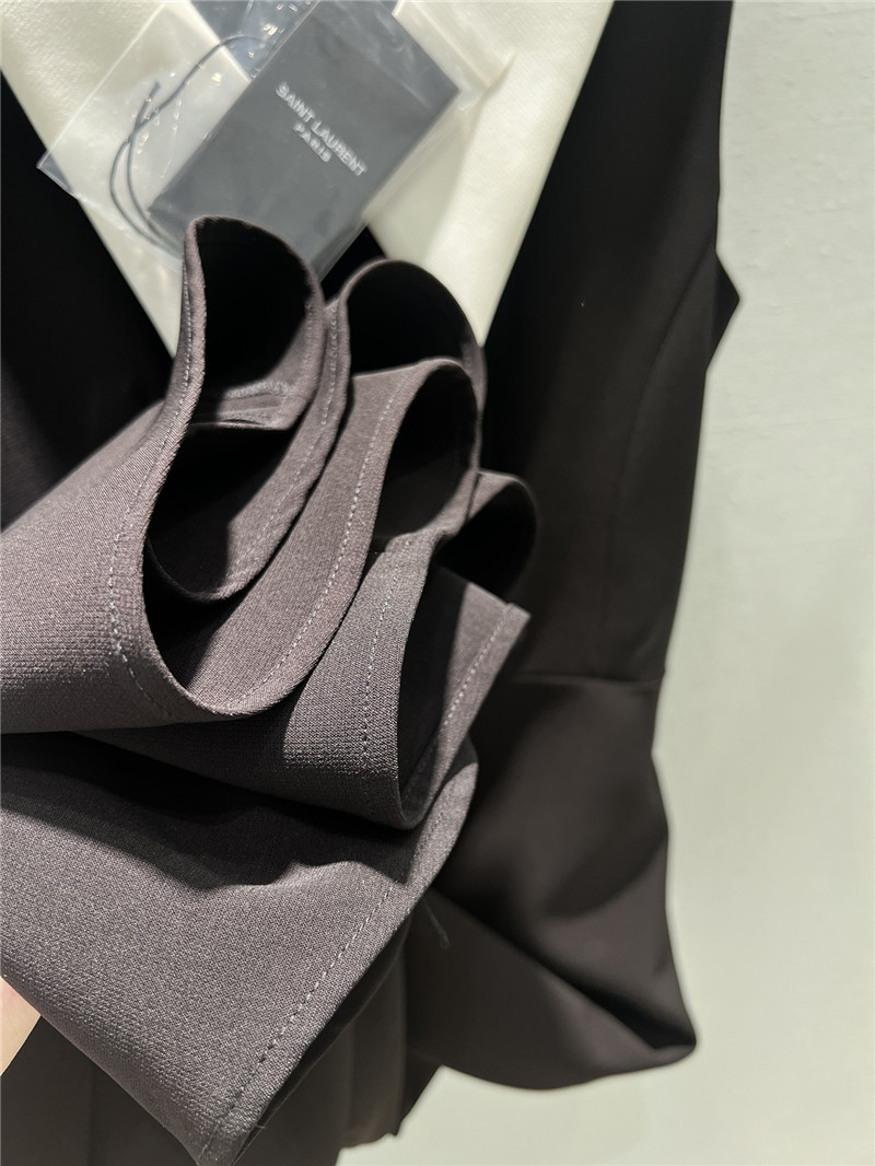 Y51 black and white contrast collar a-line dress replicas clothes