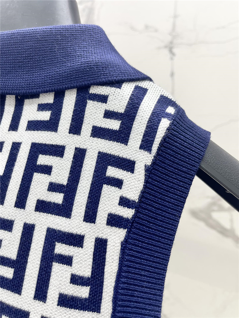 F**di monogram polo sleeveless top replica d&g clothing