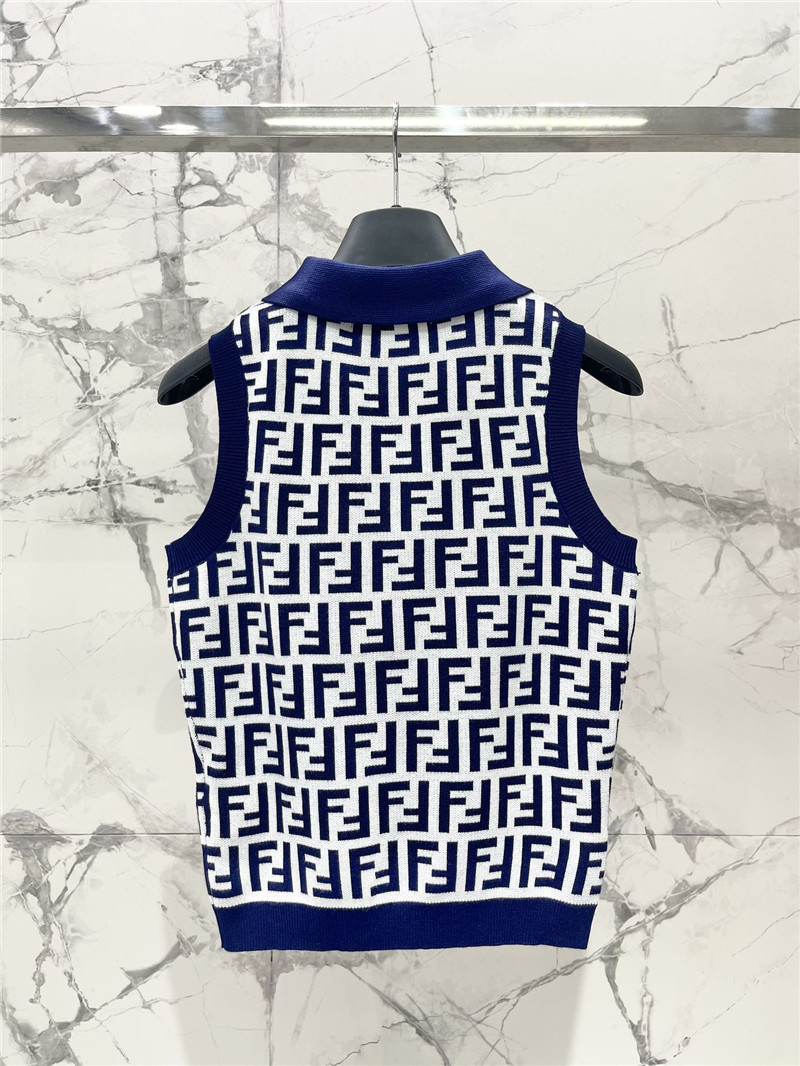 F**di monogram polo sleeveless top replica d&g clothing