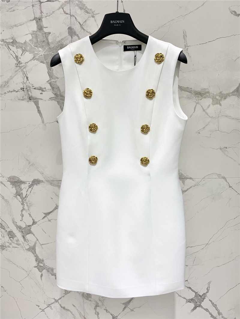 Balmain floral sleeveless dress replica d&g clothing