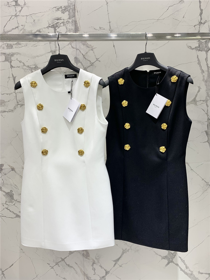 Balmain floral sleeveless dress replica d&g clothing