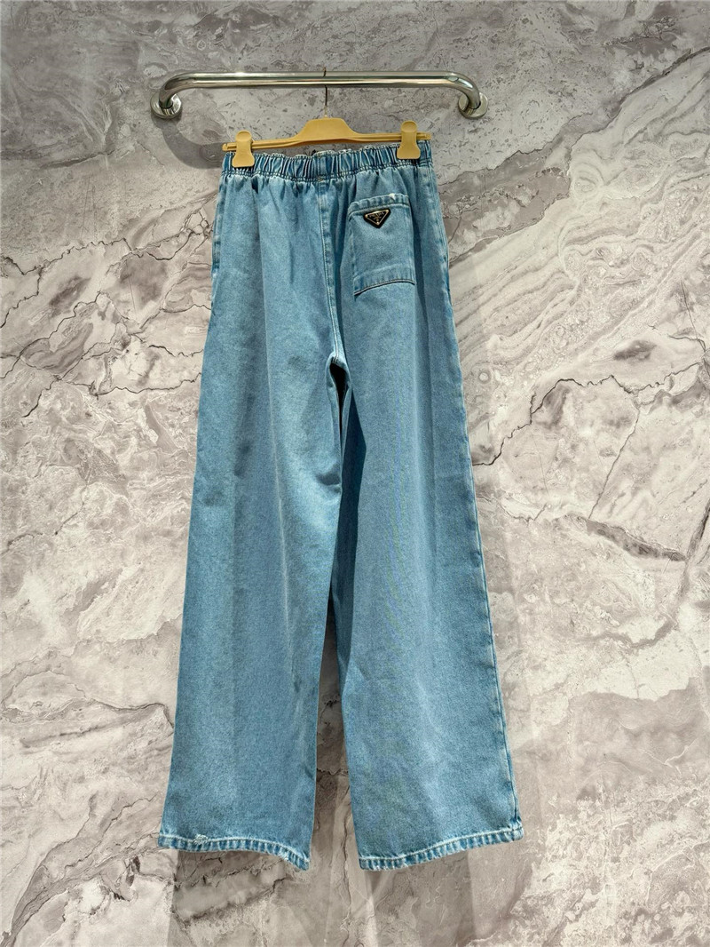 Pra*a wide leg straight jeans replica d&g clothing