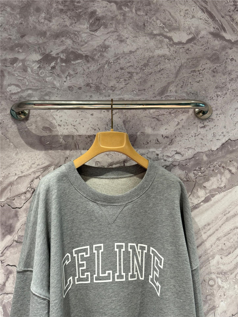 Ce1i*e flocked print sweatshirt cheap replica designer clothes