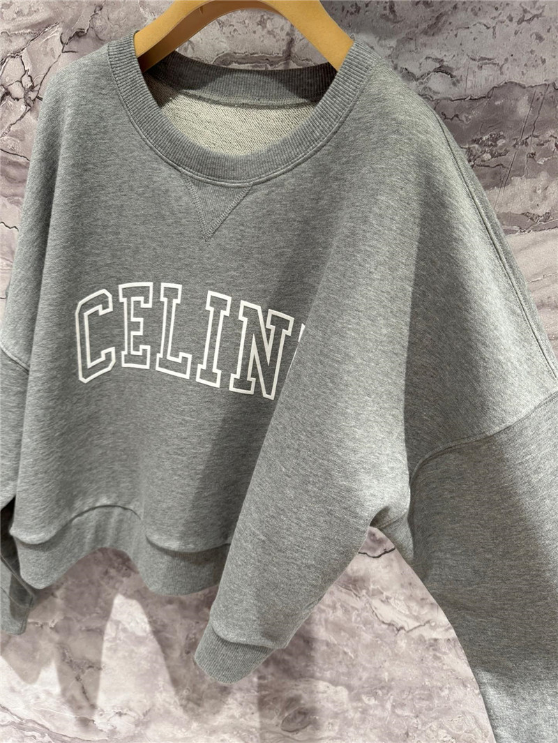 Ce1i*e flocked print sweatshirt cheap replica designer clothes