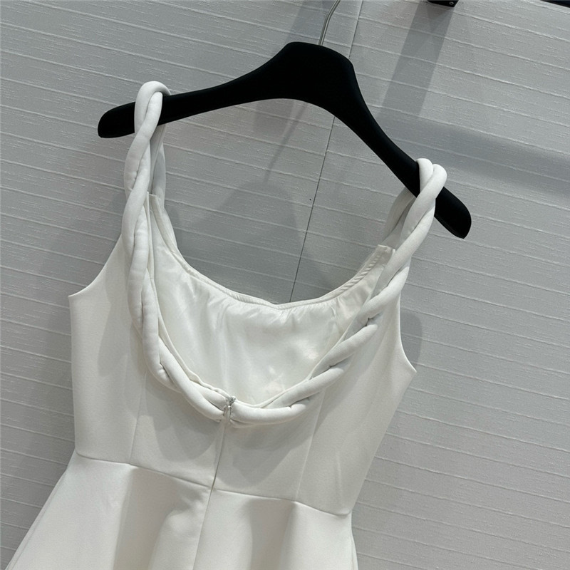Va1e*ntin0 braided strap sleeveless dress replica d&g clothing