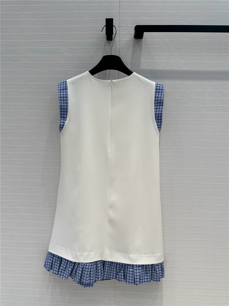 M1um1u small flying sleeve dress replica designer clothes