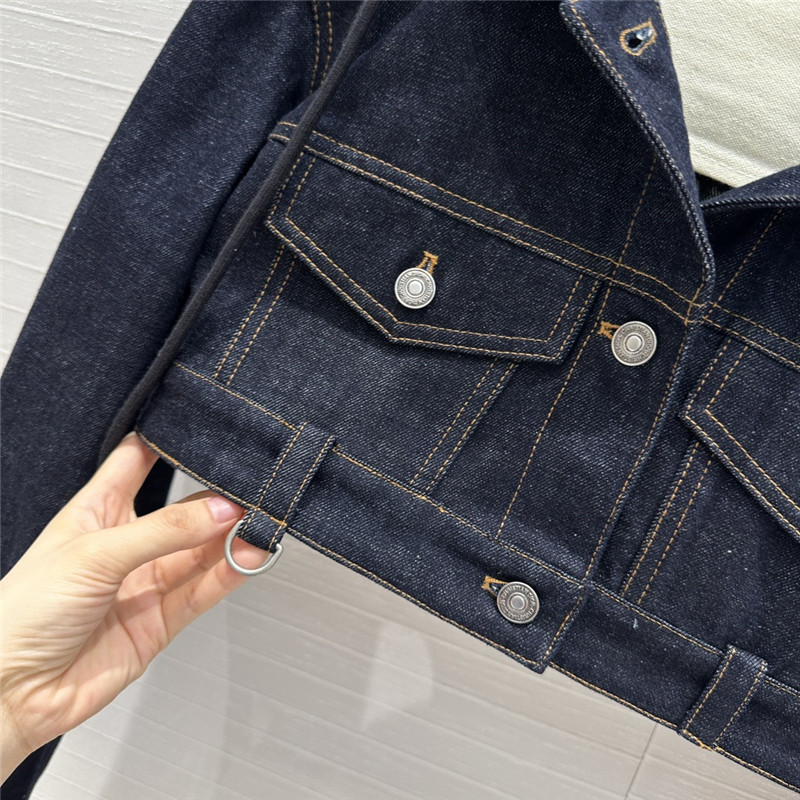 d10r S*per short old flower jacket denim jacket replica clothes