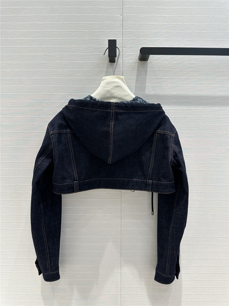 d10r S*per short old flower jacket denim jacket replica clothes