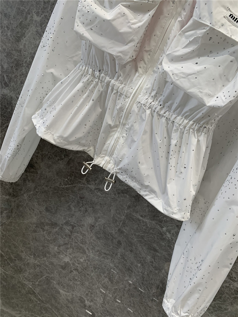 M1um1u zipper sun protection jacket replica d&g clothing