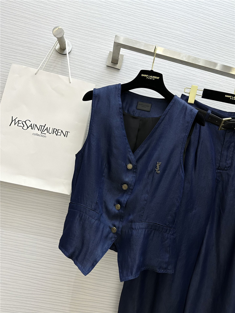 Y51 tencel cotton denim suit replica designer clothes
