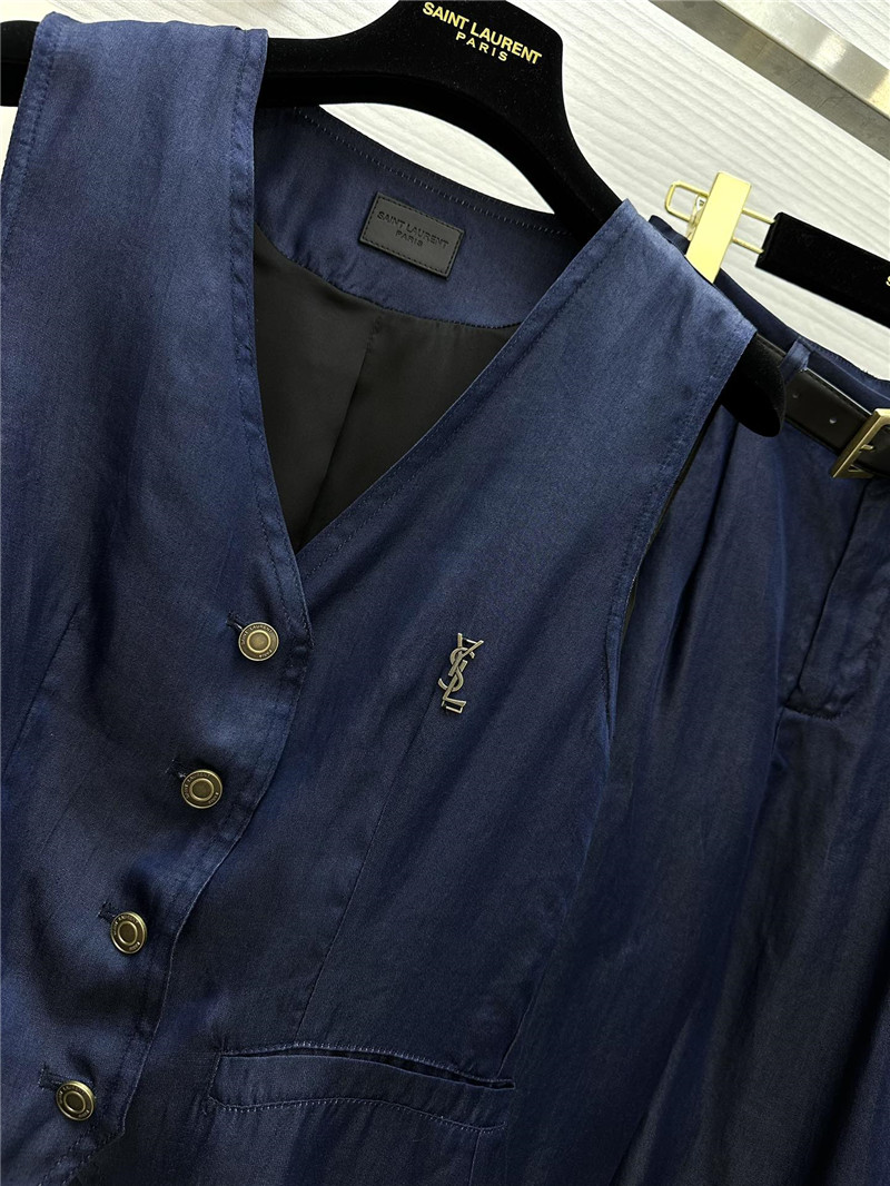 Y51 tencel cotton denim suit replica designer clothes