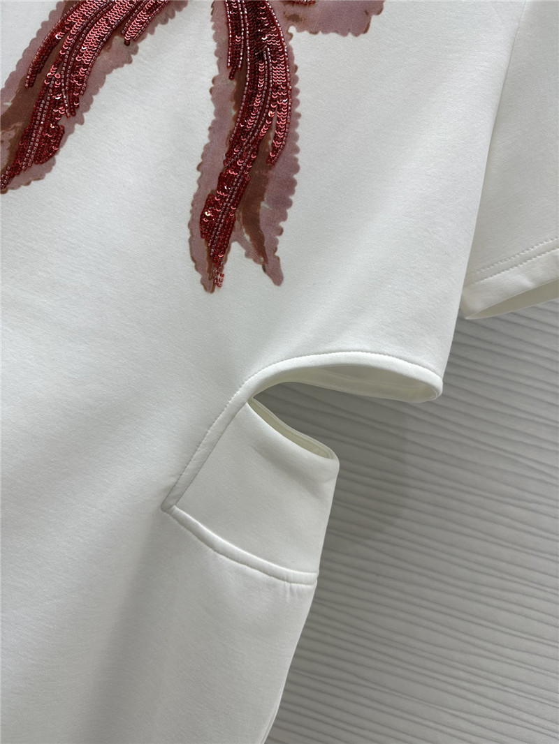 M1um1u bow waist short sleeve dress replica d&g clothing